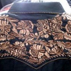 Scully Leather Company Women's Vintage Western Shirt Collection: Scully Gunfighter Black & Rust Ladies' 12 Scully Leather Company Women's Vintage Western Shirt Collection: Scully Gunfighter Black & Rust Ladies'