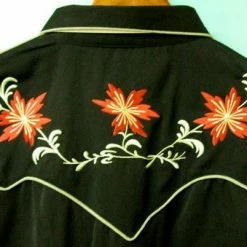 Scully Leather Company Men's Vintage Western Shirt Collection: Scully Floral Classic Design