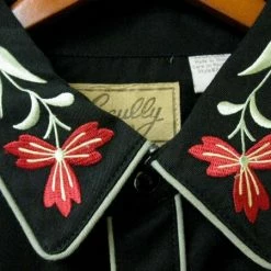 Scully Leather Company Men's Vintage Western Shirt Collection: Scully Floral Classic Design