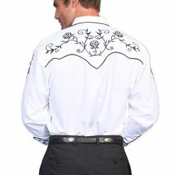 Scully Leather Company Men's Vintage Western Shirt Collection: Scully Roses On The Vine 8 Scully Leather Company Men's Vintage Western Shirt Collection: Scully Roses On The Vine