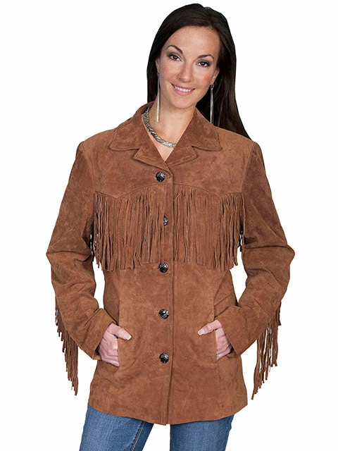 Scully Leather Company Women's Leather Jacket Collection Suede: Scully Western Fringe Galore Ladies' 7 Scully Leather Company Women's Leather Jacket Collection Suede: Scully Western Fringe Galore Ladies'