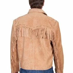 Scully Leather Company Men's Leather Jacket Collection: Scully Western Fringe Suede Zip Front