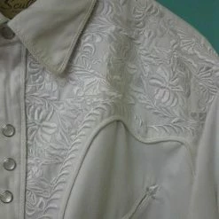 Scully Leather Company Women's Vintage Western Shirt Collection: Scully Gunfighter White