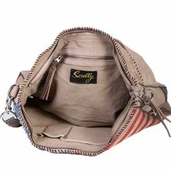 Scully Leather Company Western Stars And Stripes Leather Shoulder Handbag