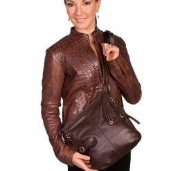 Scully Leather Company Western Shoulder Bag With Side Tassels