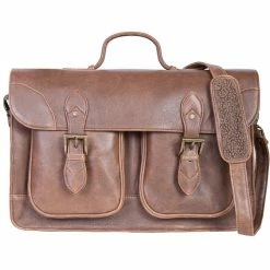 Scully Leather Company Scully 81st Aero Squadron Airborne Travel Collection: Two Gusset Work Bag Work Bags, Travel Bags, Luggage