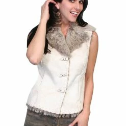 Scully Leather Company Women's Honey Creek Outerwear Collection: Faux Fur Vest, Shearling, Faux Leather Ladies'