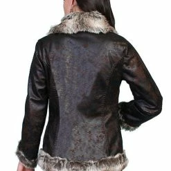Scully Leather Company Women's Honey Creek Outerwear Collection: Faux Fur Jacket, Shearling