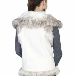 Scully Leather Company Ladies' Women's Honey Creek Outerwear Collection: Faux Fur Vest, Faux Leather
