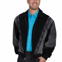 Scully Leather Company Men's Leather Jacket Collection: Scully Casual Suede Two Tone