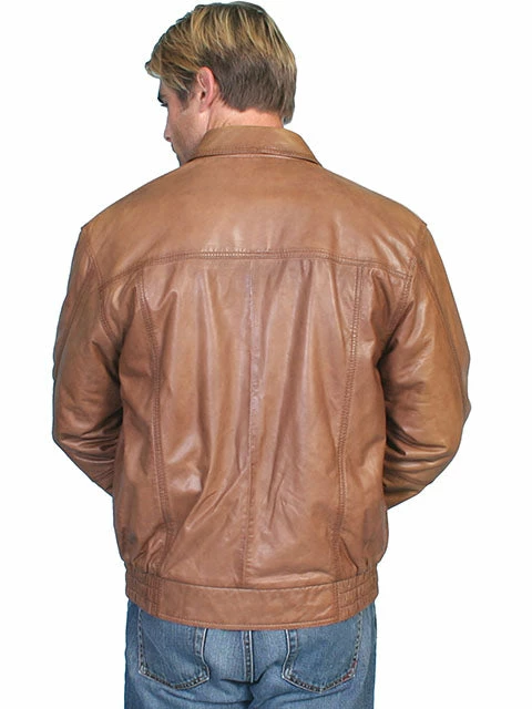 Scully Leather Company Men's Leather Jacket Collection: Scully Casual Lambskin Zip Front 4 Scully Leather Company Men's Leather Jacket Collection: Scully Casual Lambskin Zip Front