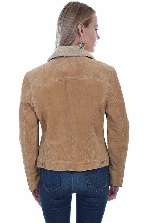 Scully Leather Company Women's Leather Jacket Collection Suede: Scully Western Jean Shearling Ladies' 6 Scully Leather Company Women's Leather Jacket Collection Suede: Scully Western Jean Shearling Ladies'