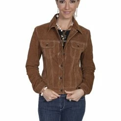 Scully Leather Company Women's Leather Jacket Collection Suede: Scully Western Jean Jacket Ladies'