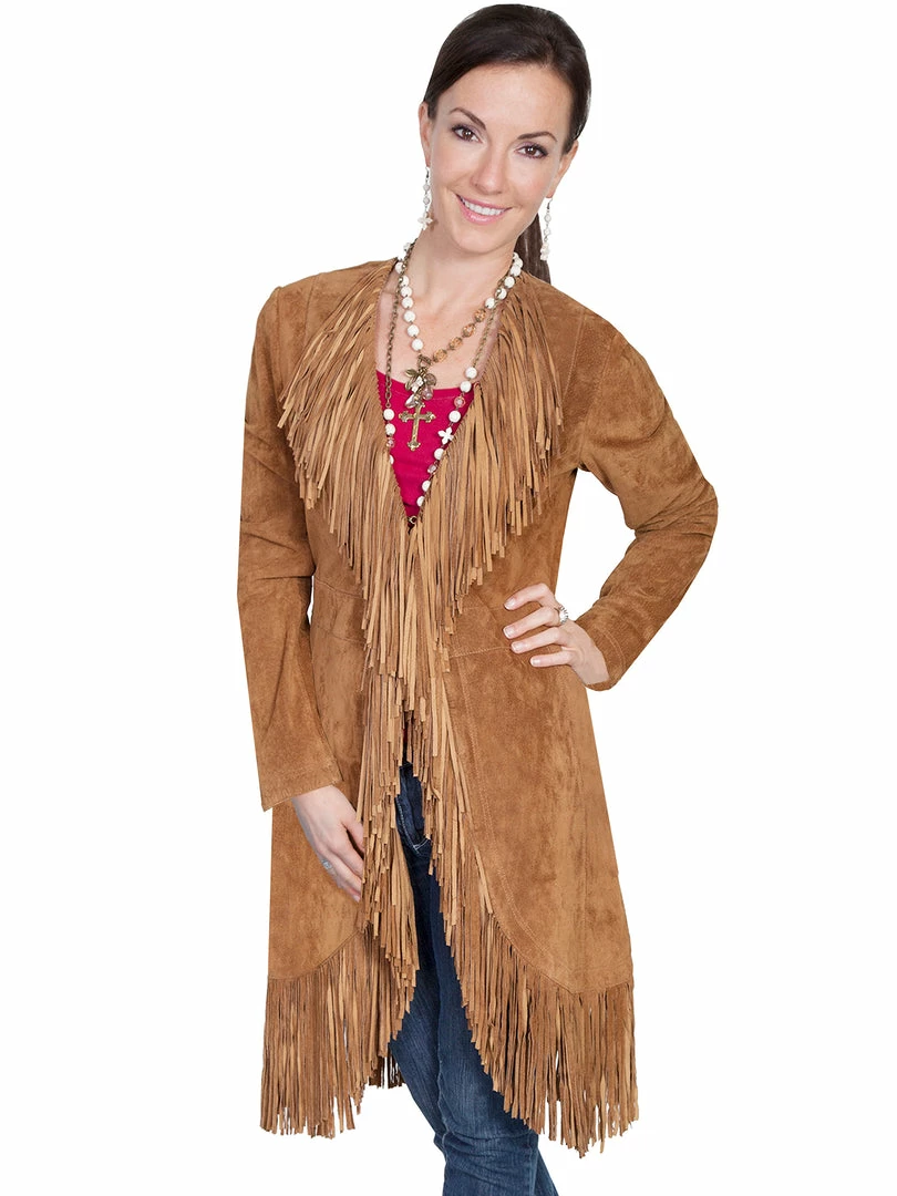 Scully Leather Company Women's Leather Jacket Collection Suede: Scully Western Fringe Coat 5 Scully Leather Company Women's Leather Jacket Collection Suede: Scully Western Fringe Coat