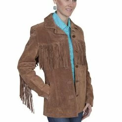 Scully Leather Company Women's Leather Jacket Collection Suede: Scully Western Fringe Galore Ladies'