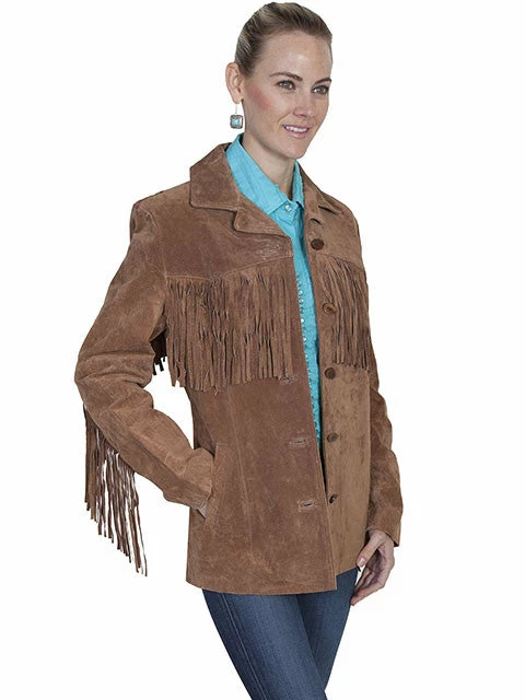 Scully Leather Company Women's Leather Jacket Collection Suede: Scully Western Fringe Galore Ladies' 4 Scully Leather Company Women's Leather Jacket Collection Suede: Scully Western Fringe Galore Ladies'