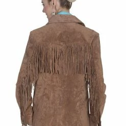 Scully Leather Company Women's Leather Jacket Collection Suede: Scully Western Fringe Galore Ladies' 10 Scully Leather Company Women's Leather Jacket Collection Suede: Scully Western Fringe Galore Ladies'