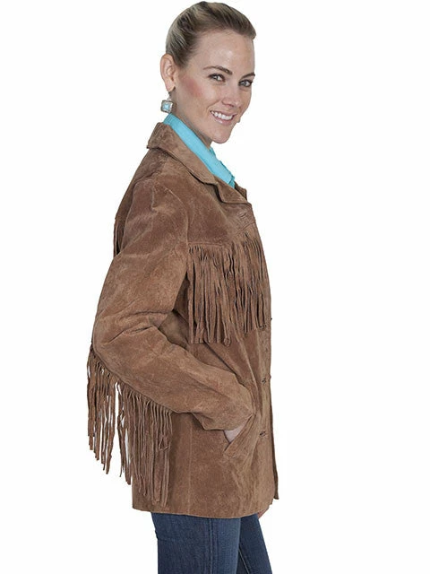 Scully Leather Company Women's Leather Jacket Collection Suede: Scully Western Fringe Galore Ladies' 6 Scully Leather Company Women's Leather Jacket Collection Suede: Scully Western Fringe Galore Ladies'