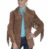 Scully Leather Company Women's Leather Jacket Collection Suede: Scully Western Fringe Galore Ladies'