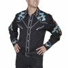 Scully Leather Company Men's Vintage Western Shirt Collection: Scully Thunderbird Phoenix Rises