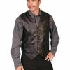 Scully Leather Company Men's Leather Vest Collection: Scully Western Soft Touch Lamb, Black