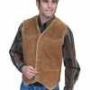 Scully Leather Company Men's Leather Vest Collection: Scully Western Suede W Shearling