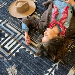 American Dakota Textiles Decor Voices Collection: Shoot Me Straight Natural Area Rugs