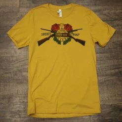 Original Cowgirl Clothing T-Shirts: Shotgun Shooting Club Mustard Ladies'