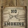 OutWest Shop Decor Wall Sign Business: No Smoking