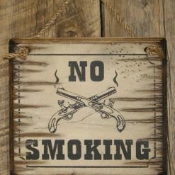 OutWest Shop Decor Wall Sign Business: No Smoking