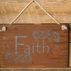 OutWest Shop Decor Wall Sign Faith: Faith