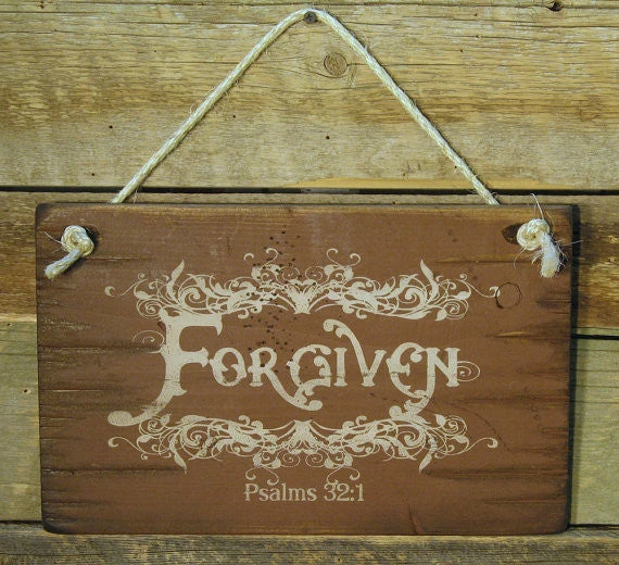 OutWest Shop Decor Wall Sign Faith: Forgiven 3 OutWest Shop Decor Wall Sign Faith: Forgiven