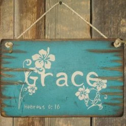 OutWest Shop Decor Wall Sign Faith: Grace
