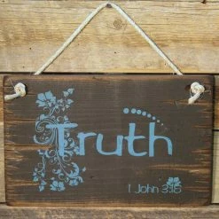 OutWest Shop Wall Sign Faith: Truth Decor