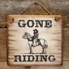 OutWest Shop Wall Sign Barn: Horses Gone Riding Decor 2 OutWest Shop Wall Sign Barn: Horses Gone Riding Decor