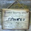 OutWest Shop Decor Wall Sign Home: Kids Grandma's Babysitting Service