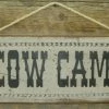 OutWest Shop Wall Sign Barn: Cow Camp Decor