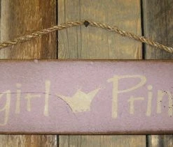 OutWest Shop Decor Wall Sign Home: Kids Cowgirl Princess