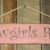 OutWest Shop Wall Sign Home: Cowgirls Rule Decor