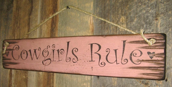 OutWest Shop Wall Sign Home: Cowgirls Rule Decor 5 OutWest Shop Wall Sign Home: Cowgirls Rule Decor