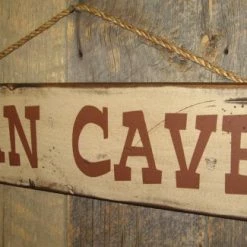 OutWest Shop Wall Sign Advice: Man Cave