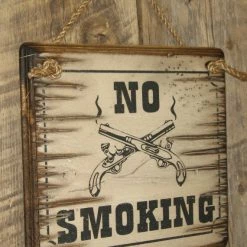 OutWest Shop Decor Wall Sign Business: No Smoking