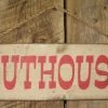 OutWest Shop Wall Sign Barn: Outhouse 1 OutWest Shop Wall Sign Barn: Outhouse