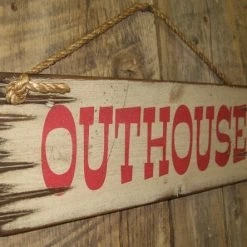 OutWest Shop Wall Sign Barn: Outhouse