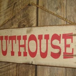 OutWest Shop Wall Sign Barn: Outhouse