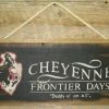 OutWest Shop Wall Sign Rodeo: Cheyenne Frontier Days Decor