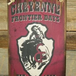 OutWest Shop Wall Sign Rodeo: Cheyenne Frontier Days Decor