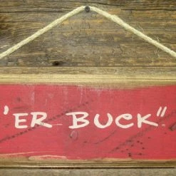 OutWest Shop Wall Sign Rodeo: Pendleton Round-Up Let 'Er Buck