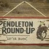 OutWest Shop Wall Sign Rodeo: Pendleton Round-Up Let 'Er Buck Decor 1 OutWest Shop Wall Sign Rodeo: Pendleton Round-Up Let 'Er Buck Decor