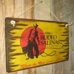 OutWest Shop Wall Sign Rodeo: California Rodeo Salinas
